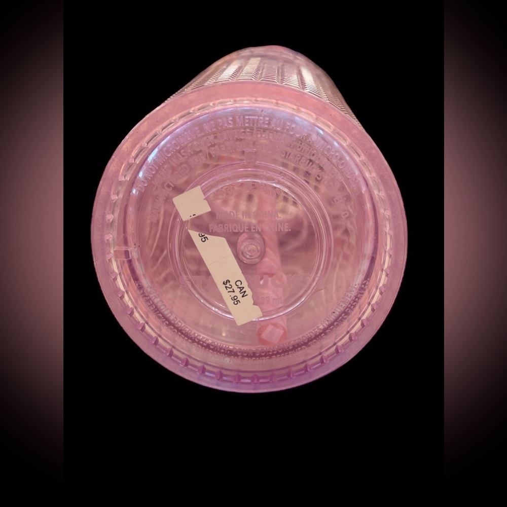 NEW! Starbucks Holiday 2020 Iridescent Pink Grid Venti Tumbler- 24oz. - Picture 2 of 3